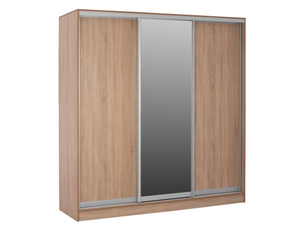 ΝΤΟΥΛΑΠΑ 3ΦΥΛΛΗ ΣΥΡΟΜΕΝΗ ΜΕ ΚΑΘΡΕΠΤΗ SONAMA OAK HM2435  200X60X210Υεκ