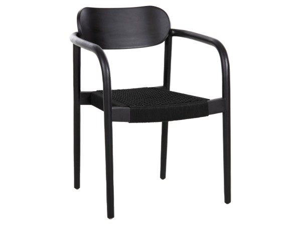 ΠΟΛΥΘΡΟΝΑ OSLO HM9636.12 ΞΥΛΟ TEAK ΜΑΥΡΟ & ΜΑΥΡΟ ΣΧΟΙΝΙ 55x54x80Yεκ.