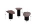 ΤΡΑΠΕΖΙA ΣΑΛΟΝΙΟΥ 3ΤΜΧ PEBBLES HM18004 MANGO TOP-ΜΕΤΑΛΛΙΚΕΣ ΜΑΥΡΕΣ ΒΑΣΕΙΣ