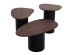 ΤΡΑΠΕΖΙA ΣΑΛΟΝΙΟΥ 3ΤΜΧ PEBBLES HM18004 MANGO TOP-ΜΕΤΑΛΛΙΚΕΣ ΜΑΥΡΕΣ ΒΑΣΕΙΣ