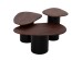 ΤΡΑΠΕΖΙA ΣΑΛΟΝΙΟΥ 3ΤΜΧ PEBBLES HM18004 MANGO TOP-ΜΕΤΑΛΛΙΚΕΣ ΜΑΥΡΕΣ ΒΑΣΕΙΣ