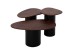 ΤΡΑΠΕΖΙA ΣΑΛΟΝΙΟΥ 3ΤΜΧ PEBBLES HM18004 MANGO TOP-ΜΕΤΑΛΛΙΚΕΣ ΜΑΥΡΕΣ ΒΑΣΕΙΣ
