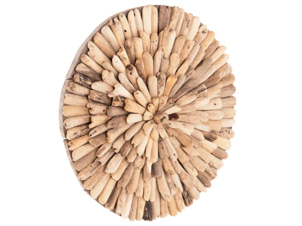 ΔΙΑΚΟΣΜΗΤΙΚΟ ΤΟΙΧΟΥ ΣΤΡΟΓΓΥΛΟ CHIIKI HM4297 DRIFTWOOD ΣΕ ΦΥΣΙΚΟ Φ40 εκ.