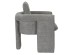 ΠΟΛΥΘΡΟΝΑ CRUSHER HM9681.01 ΓΚΡΙ ΜΠΟΥΚΛΕ ΥΦΑΣΜΑ-ΜΕΤΑΛΛΙΚΟΣ ΣΚΕΛΕΤΟΣ 82x78x87Υεκ.