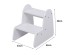 ΠΑΙΔΙΚΗ ΣΚΑΛΑ/ΣΚΑΜΠΟ RICKI HM18340.03 MDF & ΚΟΝΤΡΑΠΛΑΚΕ ΛΕΥΚΟ 33x43.5x40.5Υεκ