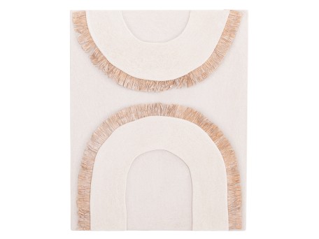 ΠΙΝΑΚΑΣ ΟΡΘΟΓΩΝΙΟΣ ΣΕΙΡΑ SANTORINI HM4535 MDF ΥΠΟΛΕΥΚΟ ΧΡΩΜΑ-ΔΙΑΚΟΣΜΗΣΗ ΜΠΕΖ 48x4,5(πάχος)x60Υεκ.