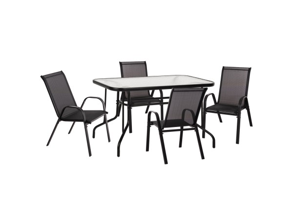 ΣΕΤ ΤΡΑΠΕΖΑΡΙΑΣ 5ΤΜΧ ADAM HM10896.03 ΤΡΑΠΕΖΙ 120x70εκ & 4 ΠΟΛΥΘΡΟΝΕΣ--ΜΑΥΡΟ ΣΕΤ ΤΡΑΠΕΖΑΡΙΑΣ 5ΤΜΧ ADAM HM10896.03 ΤΡΑΠΕΖΙ 120x70εκ & 4 ΠΟΛΥΘΡΟΝΕΣ--ΜΑΥΡΟ