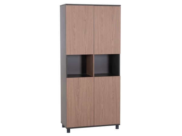 ΒΙΒΛΙΟΘΗΚΗ ΓΡΑΦΕΙΟΥ MAVIX HM2160 ΜΕΛΑΜΙΝΗ ΓΚΡΙ-ΚΑΡΥΔΙ 80Χ40Χ180Υεκ.
