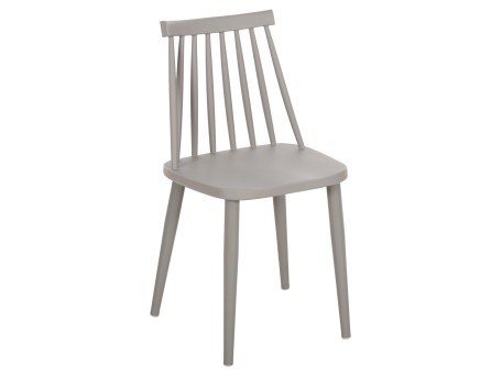 ΚΑΡΕΚΛΑ ΤΡΑΠΕΖΑΡΙΑΣ HM8052.22 VANESSA ΓΚΡΙ ΜΕ ΜΕΤΑΛΛΙΚΑ ΠΟΔΙΑ 42,5x44x81Υ εκ.