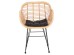 ΠΟΛΥΘΡΟΝΑ ΜΕ ΜΑΞΙΛΑΡΙ ΜΕΤΑΛΛΙΚΗ ALLEGRA HM5450.31 ΜΕ WICKER ΜΠΕΖ 58x59x82Υ