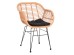 ΠΟΛΥΘΡΟΝΑ ΜΕ ΜΑΞΙΛΑΡΙ ΜΕΤΑΛΛΙΚΗ ALLEGRA HM5450.31 ΜΕ WICKER ΜΠΕΖ 58x59x82Υ
