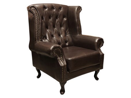 ΠΟΛΥΘΡΟΝΑ-ΜΠΕΡΖΕΡΑ T.CHESTERFIELD POLINA HM0053.01 PU ΣΚ.ΚΑΦΕ 83x75x107 εκ.