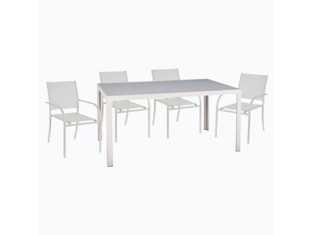 ΣΕΤ ΤΡΑΠΕΖΑΡΙΑΣ ΕΞ. ΧΩΡΟΥ 5ΤΜΧ OFER HM21030 ΛΕΥΚΟ ΜΕΤΑΛΛΟ-ΛΕΥΚΕΣ ΜΕΤΑΛ. ΠΟΛΥΘΡΟΝΕΣ