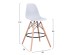 ΣΚΑΜΠΟ ΜΠΑΡ RENATA HM0173.01 ΛΕΥΚΟ 58x56x107Υ εκ.
