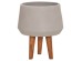 ΓΛΑΣΤΡΑ ΕΣΩΤ.ΧΩΡΟΥ QUAN HM4680.03M FIBER CEMENT ΓΚΡΙ--ΒΑΣΗ TEAK Φ35x50Υεκ