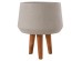 ΓΛΑΣΤΡΑ ΕΣΩΤ.ΧΩΡΟΥ QUAN HM4680.03M FIBER CEMENT ΓΚΡΙ--ΒΑΣΗ TEAK Φ35x50Υεκ