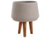 ΓΛΑΣΤΡΑ ΕΣΩΤ.ΧΩΡΟΥ QUAN HM4680.03M FIBER CEMENT ΓΚΡΙ--ΒΑΣΗ TEAK Φ35x50Υεκ