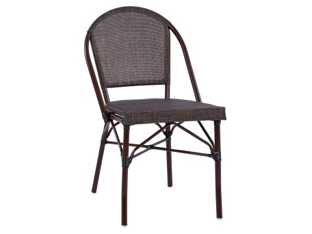 ΚΑΡΕΚΛΑ PRETORIA ΜΕΤΑΛΛΙΚΗ BAMBOO LOOK ΚΑΦΕ HM5718 54x62x89 εκ.