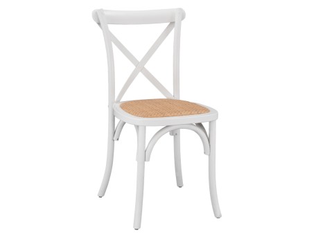 ΚΑΡΕΚΛΑ OWEN ΣΤΟΙΒΑΖΟΜΕΝΗ ΞΥΛΙΝΗ ΑΠΟ ΟΞΙΑ ΛΕΥΚΟ ΧΡΩΜΑ ΜΕ ΧΙΑΣΤΙ ΠΛΑΤΗ HM8575.14 48x53x90 cm