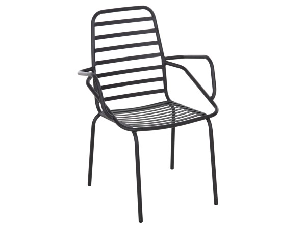 ΠΟΛΥΘΡΟΝΑ ΕΞ.ΧΩΡΟΥ FREE HM6045 ΜΕΤΑΛΛΙΚΗ ΜΑΥΡΗ 61x53x87Yεκ.