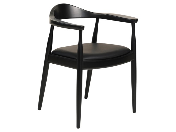 ΠΟΛΥΘΡΟΝΑ ΤΡΑΠΕΖΑΡΙΑΣ ADOR HM9948.02 RUBBERWOOD ΚΑΙ PU-ΜΑΥΡΟ 62x54x76,5Υεκ