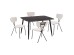 ΣΕΤ ΤΡΑΠΕΖΑΡΙΑΣ 5ΤΜΧ RAVEN HM21067.02 ΚΕΡΑΜΙΚΟ TOP ΜΑΥΡΟ ΜΑΡΜΑΡΟ--ΜΕΤΑΛΛΟ