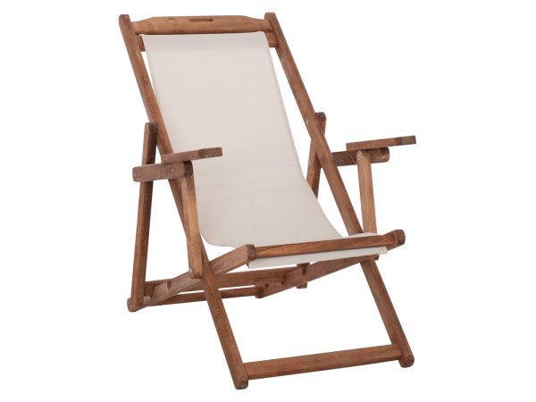 ΣΕΖΛΟΝΓΚ ΛΗΜΝΟΣ ΜΕ ΜΠΡΑΤΣΑ ΕΜΠ/ΣΜΟΣ ΚΑΡΥΔΙ ΜΕ PVC 2Χ1 ΕΚΡΟΥ HM11433.01 62,5x97x105εκ.