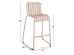 ΣΚΑΜΠΟ ΜΠΑΡ ΑΛΟΥΜΙΝΙΟΥ RACHEL HM6341.04 ΣΑΜΠΑΝΙ 59,5x55x101Υεκ.