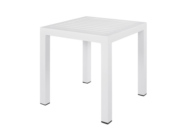 ΤΡΑΠΕΖΙ ΑΛΟΥΜΙΝΙΟΥ QIANA HM5402.01 ΛΕΥΚΟ 45x45x45,5 εκ.