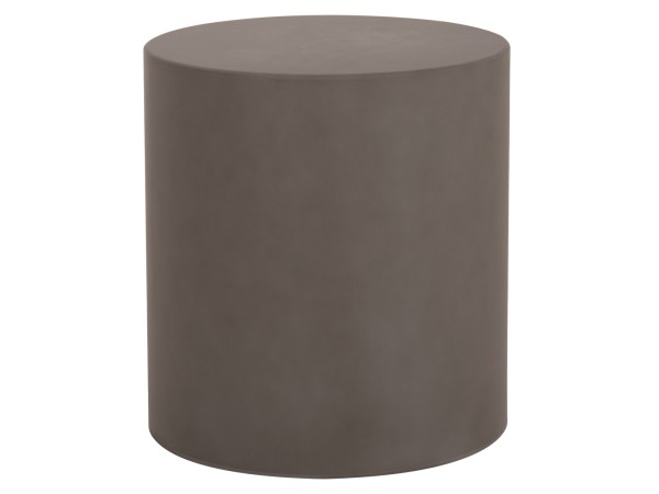 ΤΡΑΠΕΖΙ ΜΕΣΗΣ ΣΤΡΟΓΓΥΛΟ KYOKO HM6592.01 ΓΚΡΙ FIBER CEMENT Φ40x43Υεκ.