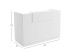 ΓΡΑΦΕΙΟ ΥΠΟΔΟΧΗΣ BARRY HM2153.02 ΜΕΛΑΜΙΝΗ ΣΕ ΛΕΥΚΟ 160x70x110Υεκ.