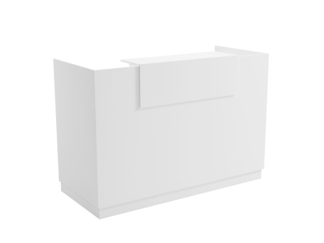 ΓΡΑΦΕΙΟ ΥΠΟΔΟΧΗΣ BARRY HM2153.02 ΜΕΛΑΜΙΝΗ ΣΕ ΛΕΥΚΟ 160x70x110Υεκ.