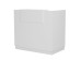 ΓΡΑΦΕΙΟ ΥΠΟΔΟΧΗΣ BARRY HM2152.02 ΜΕΛΑΜΙΝΗ ΣΕ ΛΕΥΚΟ 120x70x110Υεκ.