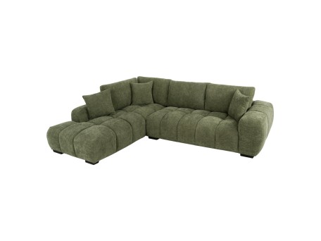 ΚΑΝΑΠΕΣ ΓΩΝΙΑ (ΑΡΙΣΤΕΡΗ) COVEN HM3266.14L ΠΡΑΣΙΝΟ ΥΦΑΣΜΑ 298x102-208x85Υεκ.