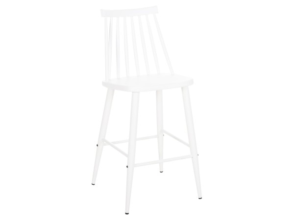 ΣΚΑΜΠΟ ΜΠΑΡ ΜΕΣΑΙΟΥ ΥΨΟΥΣ VANESSA HM9300.11 ΠΟΛΥΠΡΟΠΥΛΕΝΙΟ & ΜΕΤΑΛΛΟ-ΛΕΥΚΟ 45,5x46x97Υεκ