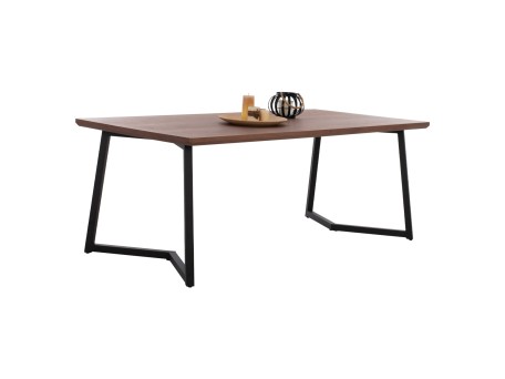 ΤΡΑΠΕΖΙ ΤΡΑΠΕΖΑΡΙΑΣ JAY HM9304.02 ΚΑΠΛΑΜΑΣ ΚΑΡΥΔΙΑΣ ΡΟΥΣΤΙΚ ΣΤΥΛ 200x100x75 εκ.
