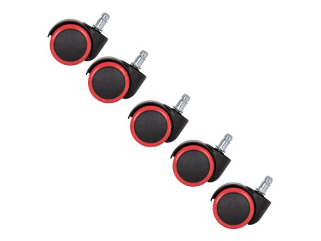 ΑΝΤΑΛΛΑΚΤΙΚΑ ΡΟΔΑΚΙΑ ΣΕΤ 5ΤΜΧ ΓΙΑ ΚΑΡΕΚΛΕΣ ΓΡΑΦΕΙΟΥ HM1203--ΜΑΥΡO-KOKKINO