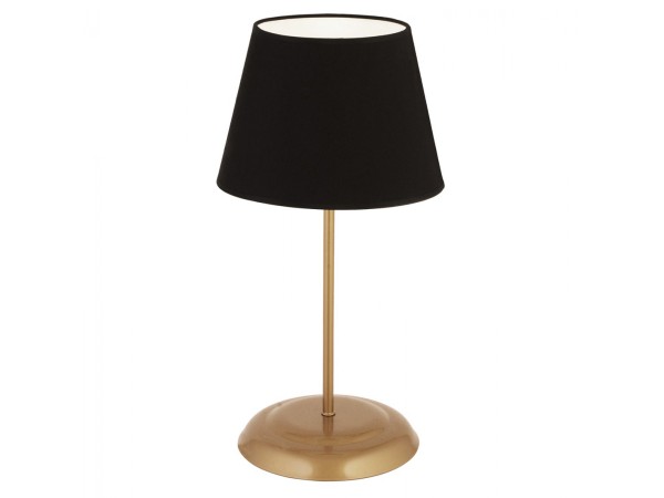 ΦΩΤΙΣΤΙΚΟ ΕΠΙΤΡΑΠΕΖΙΟ ΜΕΤΑΛΛΙΚΟ ΧΡΥΣΟ ΜΕ ΜΑΥΡΟ ΚΑΠΕΛΟ HM7569.02 25x50Υ εκ.