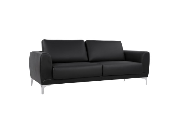 ΚΑΝΑΠΕΣ 3ΘΕΣΙΟΣ KENZIE HM3121.31 ΜΕ ΜΑΥΡΟ PU 190x81x81 εκ.