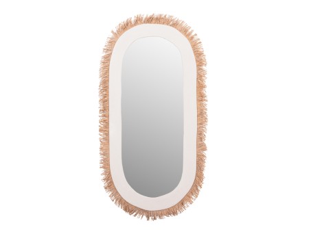 ΚΑΘΡΕΠΤΗΣ ΤΟΙΧΟΥ ΣΕΙΡΑ SANTORINI HM4526 MDF ΥΠΟΛΕΥΚΟ-ΔΙΑΚΟΣΜΗΣΗ ΣΕ ΜΠΕΖ 61x1,8x120Υεκ.