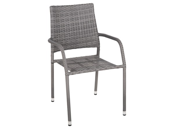 ΠΟΛΥΘΡΟΝΑ ΕΞΩΤ.ΧΩΡΟΥ MORNER HM6074.02 ΜΕΤΑΛΛΟ ΜΕ ΕΠΕΝΔΥΣΗ ΓΚΡΙ WICKER 55x58x87Υεκ