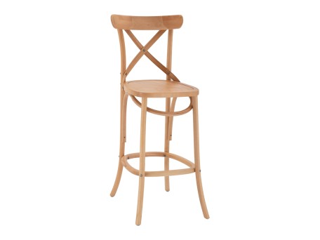 ΣΚΑΜΠΟ ΜΕΣ.ΥΨΟΥΣ GIOLIANA HM8750.01 ΑΠΟ ΟΞΙΑ ΦΥΣΙΚΟ ΜΕ PLYWOOD ΚΑΘΙΣΜΑ 46x46x101Υ εκ.