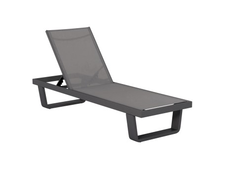 ΞΑΠΛΩΣΤΡΑ ΑΛΟΥΜΙΝΙΟΥ ΜΕ ΥΦΑΣΜΑ TESLIN RICKON HM6292.01 ΣΕ ΓΚΡΙ 198x61,5x97Υεκ.