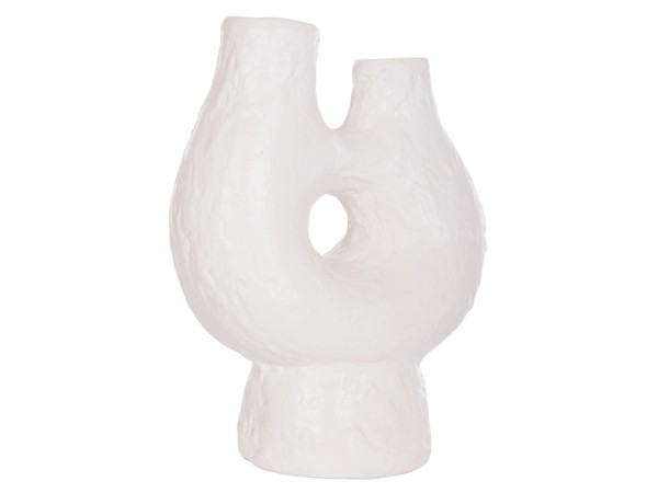 ΕΠΙΤΡΑΠΕΖΙΟ ΔΙΑΚΟΣΜΗΤΙΚΟ ΒΑΖΟ NAMENTIS HM4665.02S ΛΕΥΚΗ ΤΕΡΑΚΟΤΑ--26x15x32.5Υεκ