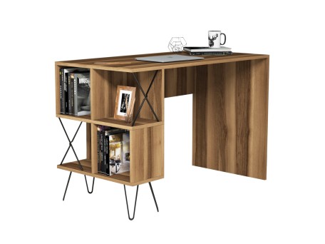 ΓΡΑΦΕΙΟ ΥΠΟΛΟΓΙΣΤΗ ΜΕΛΑΜΙΝΗΣ HM9509.02 ΚΑΡΥΔΙ ΜΕ ΡΑΦΙΑ 120x60x78.8Yεκ