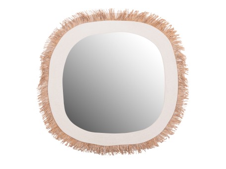 ΚΑΘΡΕΠΤΗΣ ΤΟΙΧΟΥ ΣΕΙΡΑ SANTORINI HM4527 MDF ΥΠΟΛΕΥΚΟ-ΔΙΑΚΟΣΜΗΣΗ ΣΕ ΜΠΕΖ 78x1,8x78Υεκ.