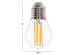 ΛΑΜΠΤΗΡΑΣ HM4046.01 LED FILAMENT 6W E27 2700K ΔΙΑΦΑΝΟ DIMMABLE
