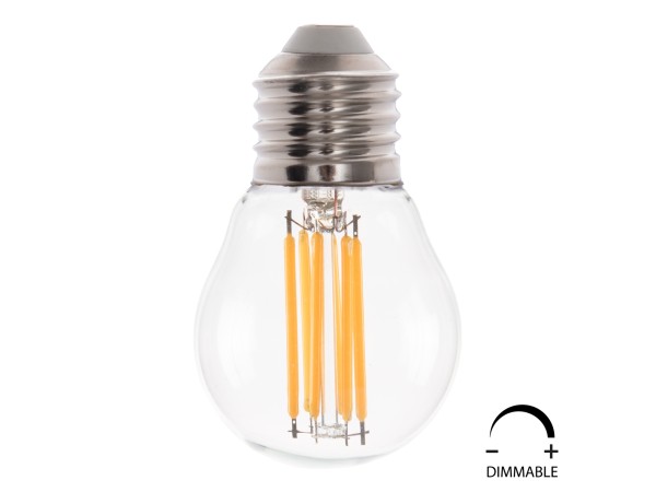 ΛΑΜΠΤΗΡΑΣ HM4046.01 LED FILAMENT 6W E27 2700K ΔΙΑΦΑΝΟ DIMMABLE