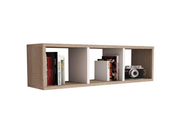 ΡΑΦΙΕΡΑ ΤΟΙΧΟΥ ΜΕΛΑΜΙΝΗΣ SONAMA & ΛΕΥΚΟ HM9228.12 90x22x25,6Υ εκ.