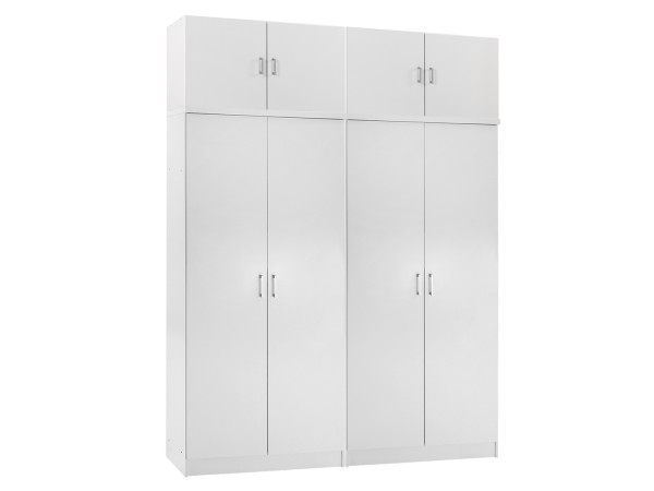 ΣΕΤ 2 ΝΤΟΥΛΑΠΕΣ 2ΦΥΛΛΕΣ ΜΕ ΠΑΤΑΡΙΑ JENNA HM11353.05 ΜΕΛΑΜΙΝΗ ΣΕ ΛΕΥΚΟ 160x43x240Υεκ